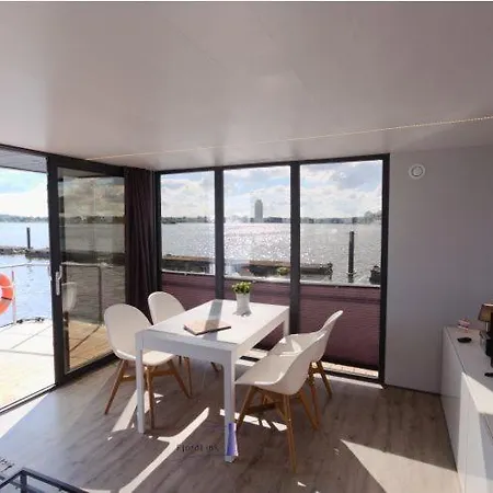 Hausboot Fjord Aries Mit Dachterrasse In Bådhotel Slesvig